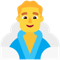 Man in Steamy Room emoji on Microsoft